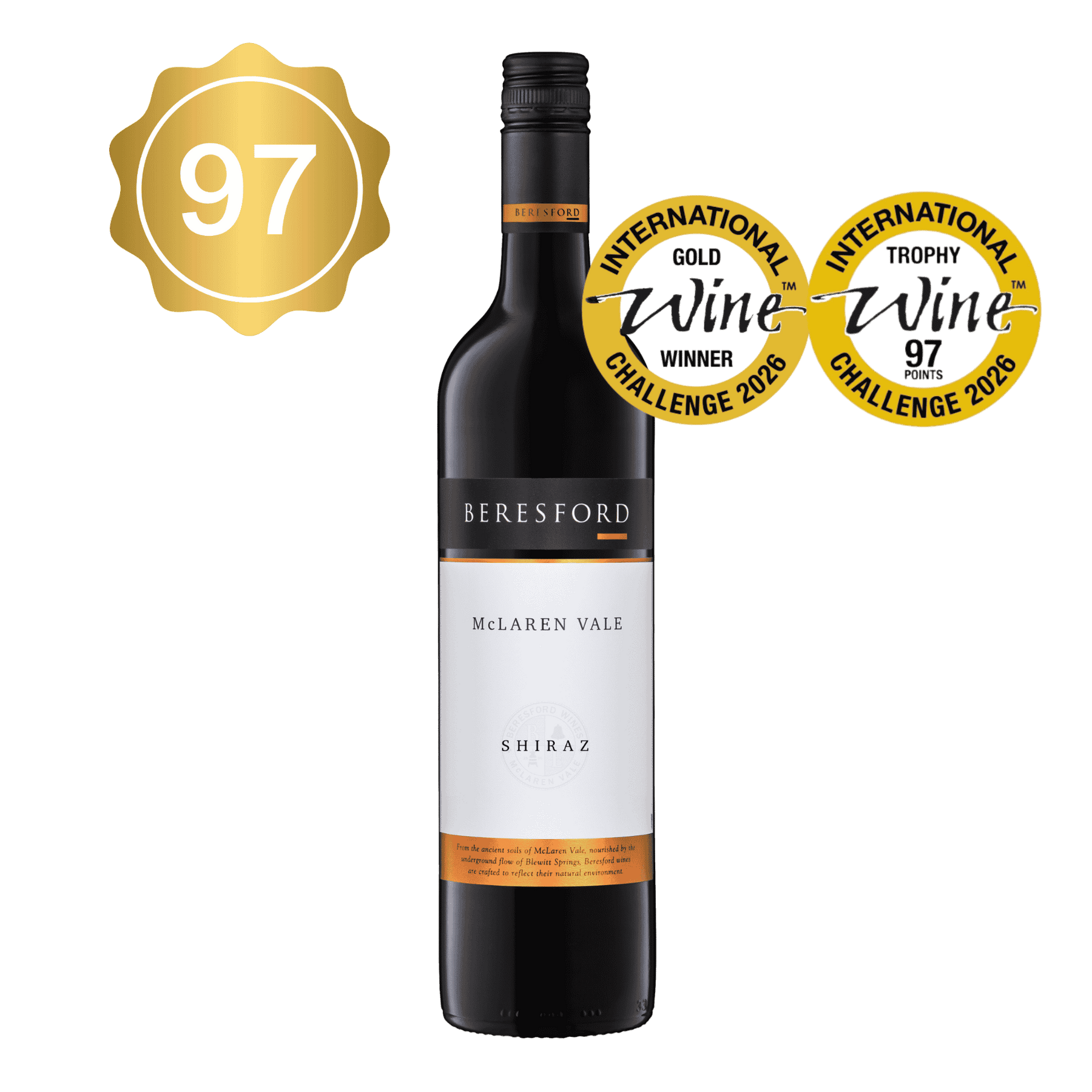 Beresford Classic Shiraz 2023 IWC World's Best Shiraz 750ml