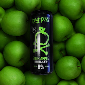 Sour Puss Sour Apple Alcoholic RTD 8% Premix 330ml