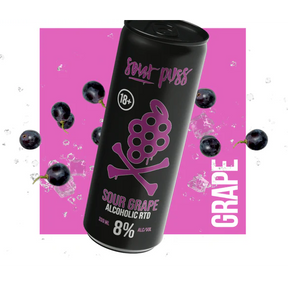 Sour Puss Sour Grape Alcoholic RTD 8% Premix 330ml