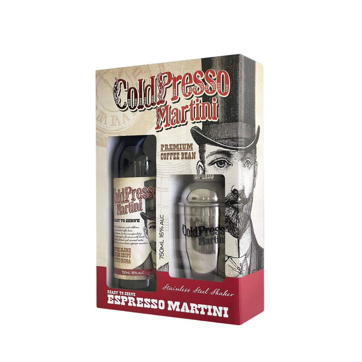 ColdPresso Martini Cocktail Shaker Gift Pack 750ml
