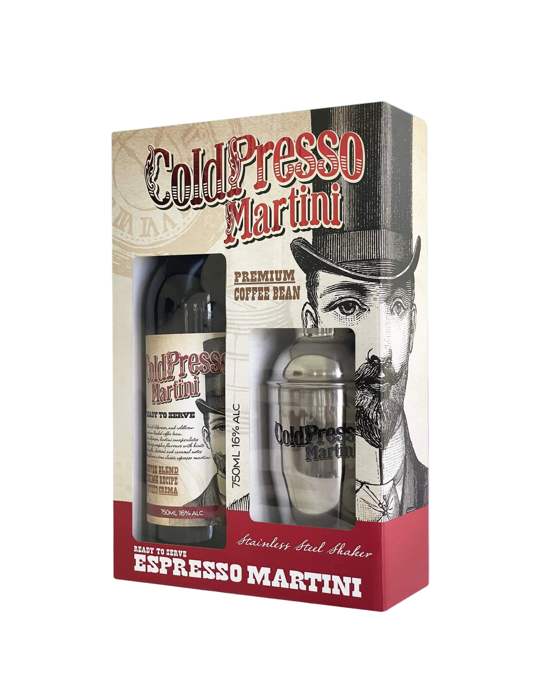 ColdPresso Martini Cocktail Shaker Gift Pack 750ml