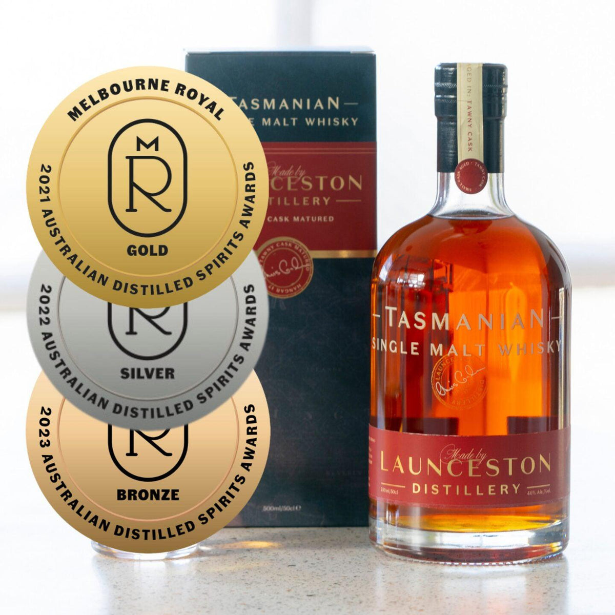 Launceston Single Malt Whisky Tawny Cask Matured Whisky 500ml