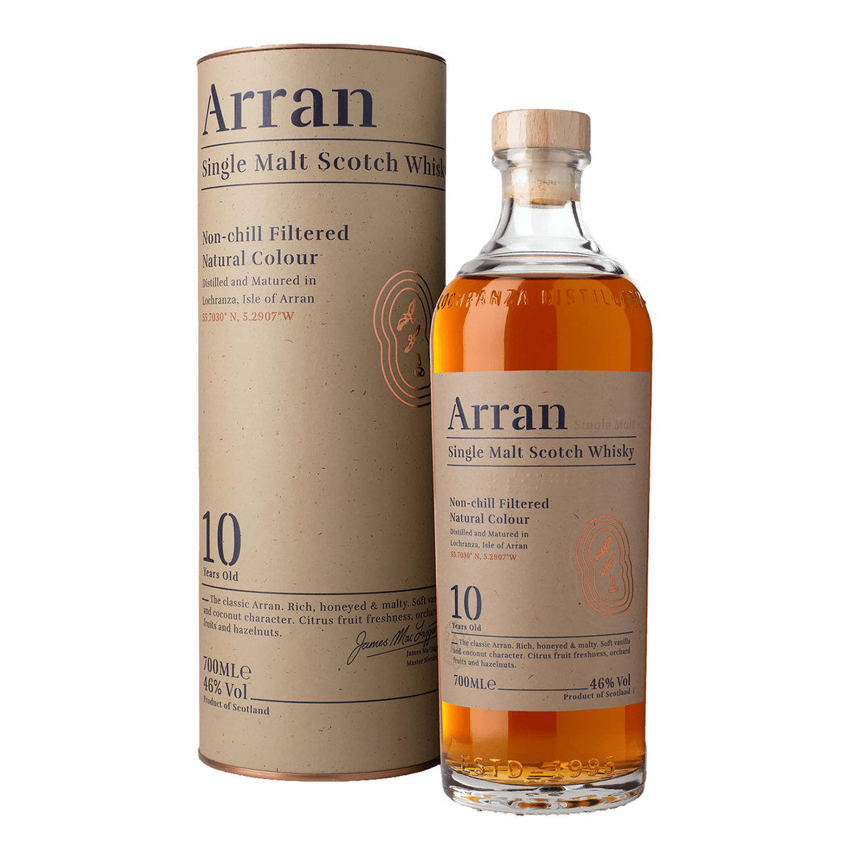 Arran 10 Year Old Single Malt Scotch Whisky 700ml