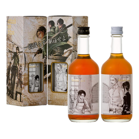 "Attack on Titan" Original drawn label Plum Wine Gift Set 2x500ml