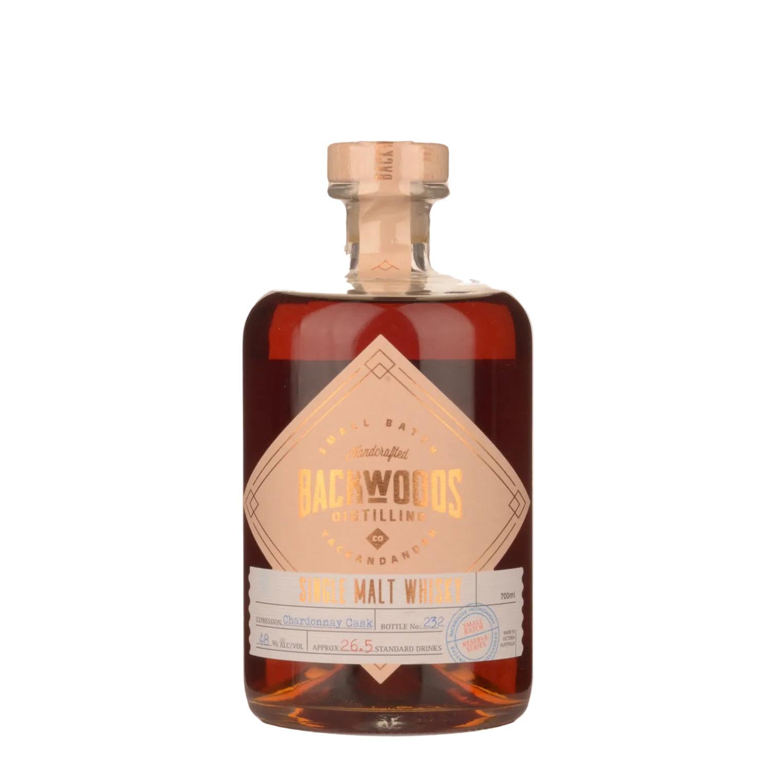 Backwoods Chardonnay Cask Single Malt Whisky 700ml