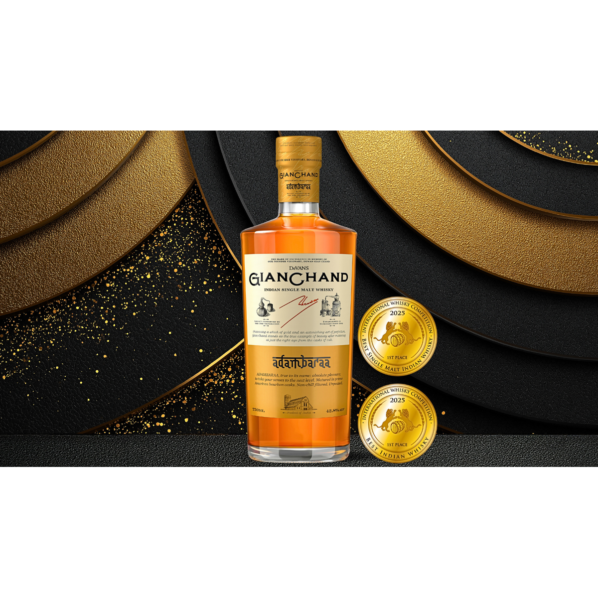 Devans Gianchand Adambaraa Single Malt Whisky 750ml