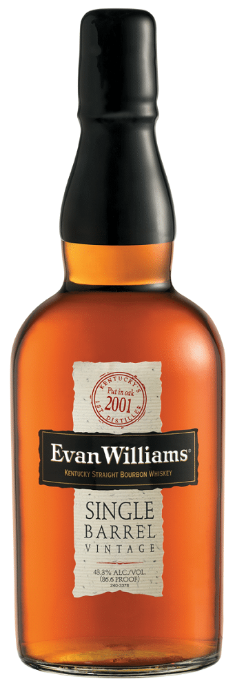 Evan Williams Single Barrel Vintage 2001 Kentucky Straight Bourbon Whiskey 750ml