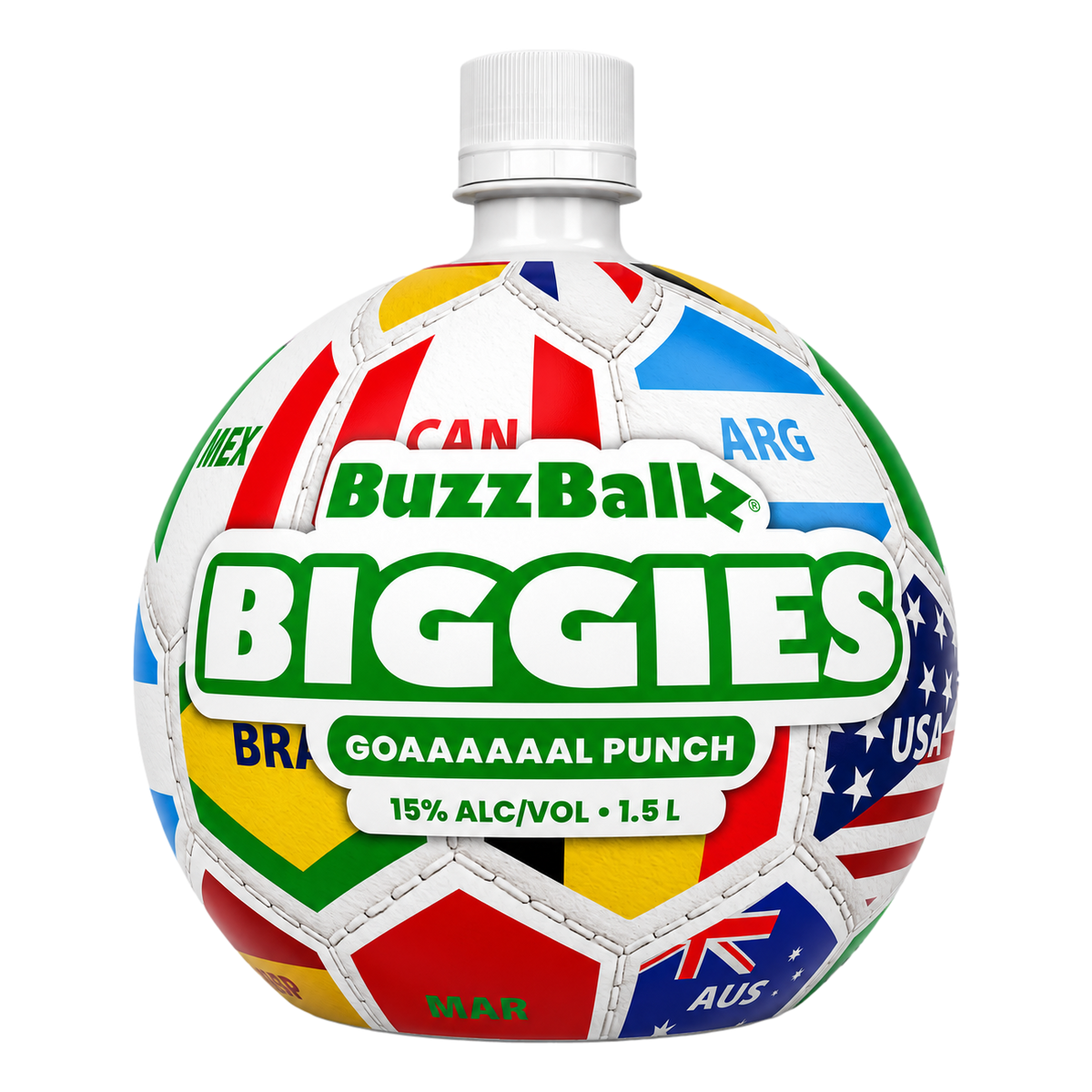 BuzzBallz Biggies GOAAAAAAL PUNCH Melon Smash Cocktail 1.5L