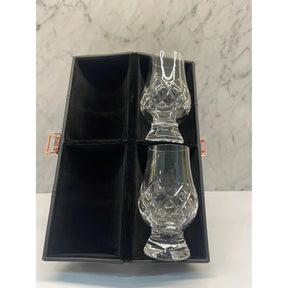 Glencairn Travel Case (2 Tartan Cut Crystal Whisky Glasses)