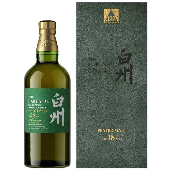 Hakushu 18 Year Old Peated Malt 100th Anniversary Japanese Whisky 700ml