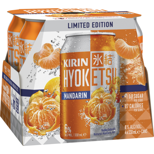 Kirin Hyoketsu Mandarin 6% Cans 330mlx24
