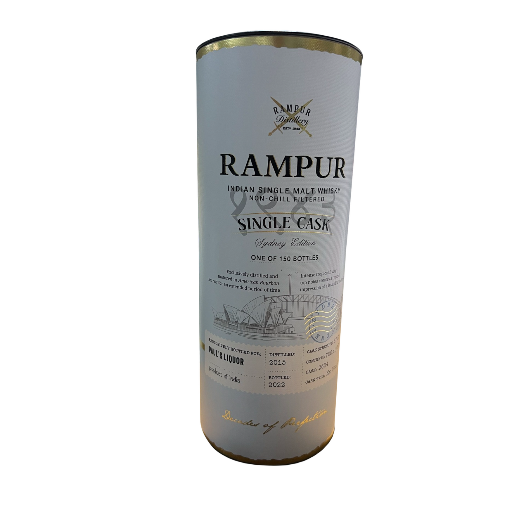 Rampur Sydney Edition Limited Edition Cask Strength Single Malt Whisky 700ml