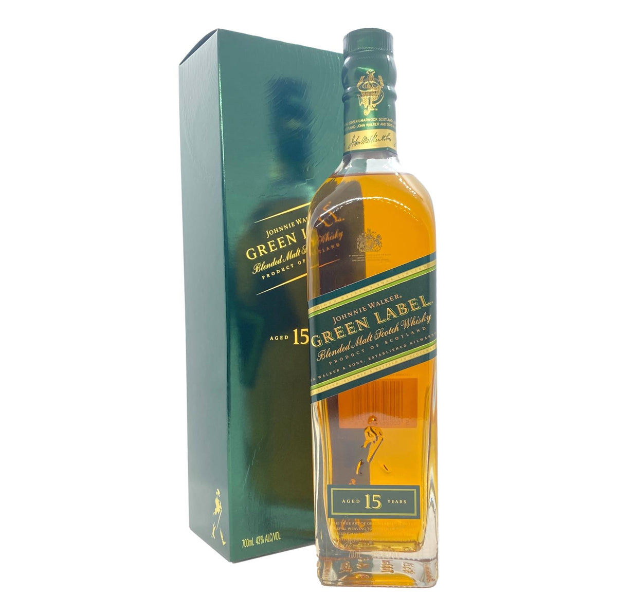 Johnnie Walker Green Label 15 Year Old (Discontinued) Blended Malt Scotch Whisky 700ml