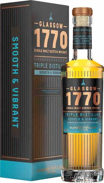 Glasgow 1770 Triple Distilled Single Malt Scotch Whisky 700ml