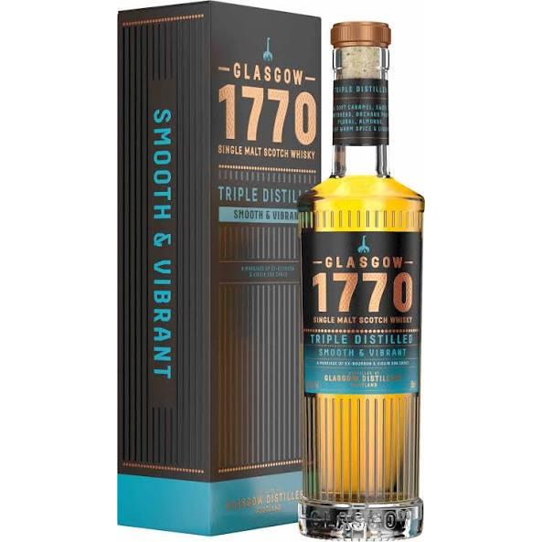 Glasgow 1770 Triple Distilled Single Malt Scotch Whisky 700ml