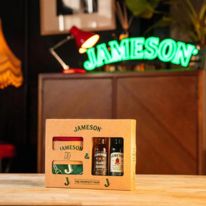 Jameson Original 50ml Black Barrel 50ml and Socks Giftpack