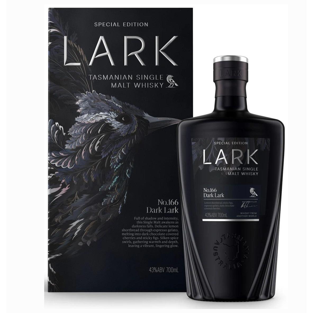 Lark Dark Lark No. 166 Tasmanian Single Malt Whisky 2026 Release 700ml