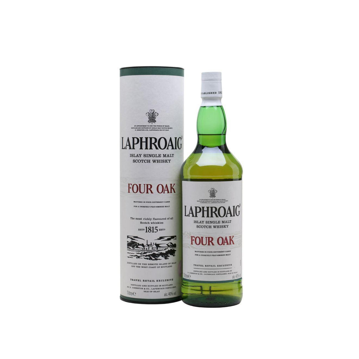 Laphroaig Four Oak Islay Single Malt Scotch Whisky 1L