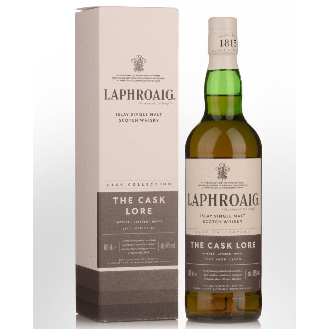 Laphroaig The Cask Lore Single Malt Scotch Whisky 700ml