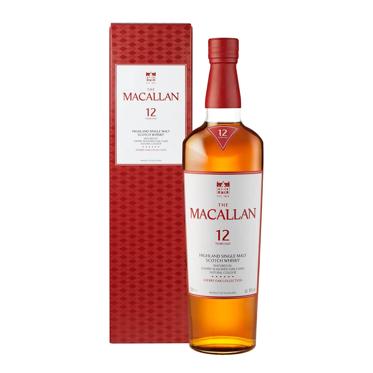 The Macallan 12 Year Old Sherry Oak Single Malt Scotch Whisky 700ml