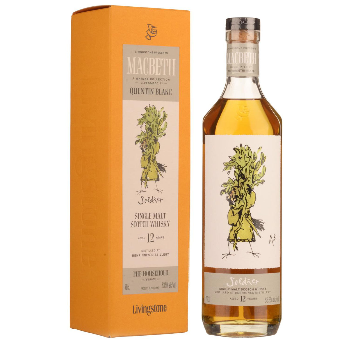 Elixir Distillers The Macbeth Collection Soldier Benrinnes 12 Year Old Cask Strength Single Malt Scotch Whisky 700ml