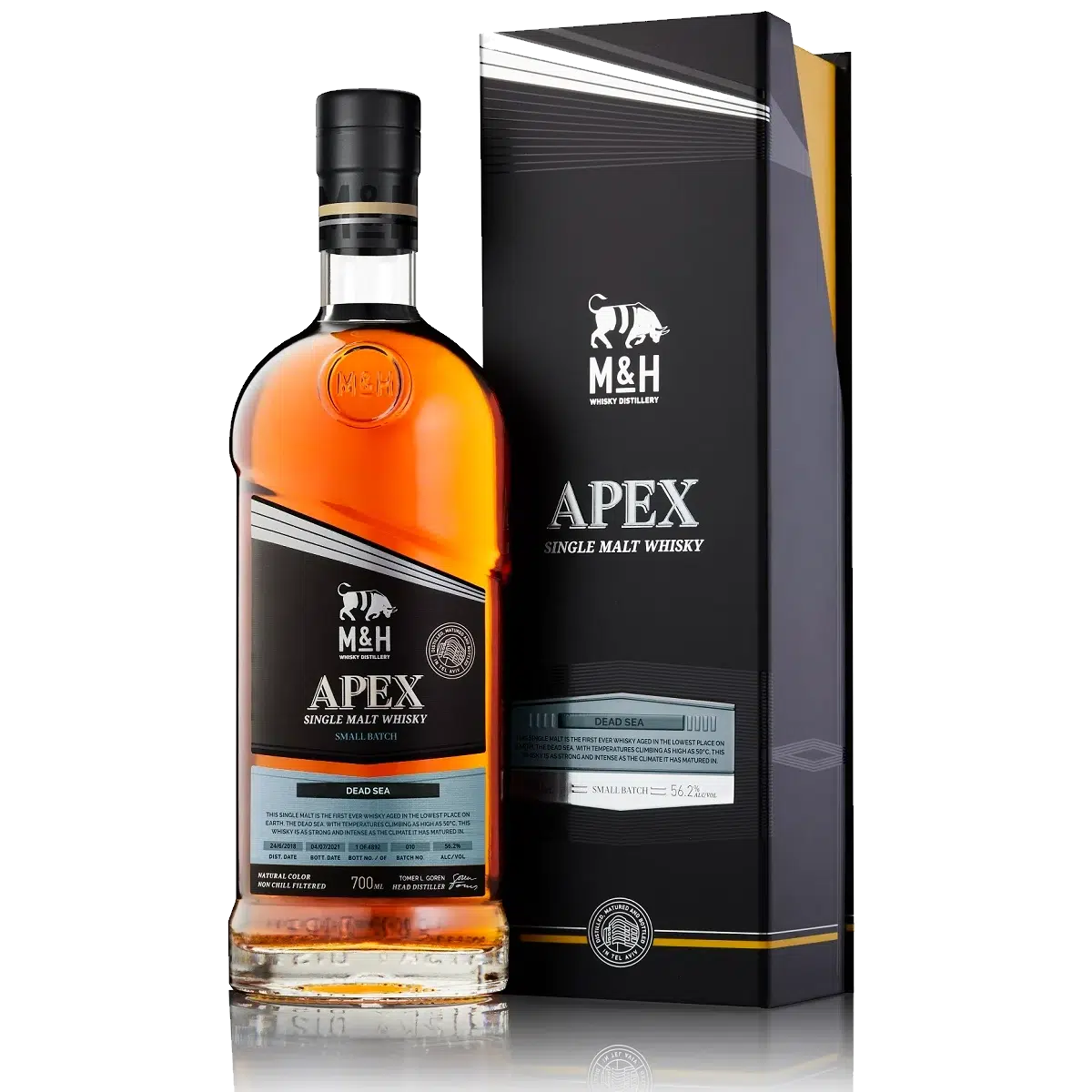 M&H Apex Dead Sea Aged Israeli Single Malt Whisky 700ml