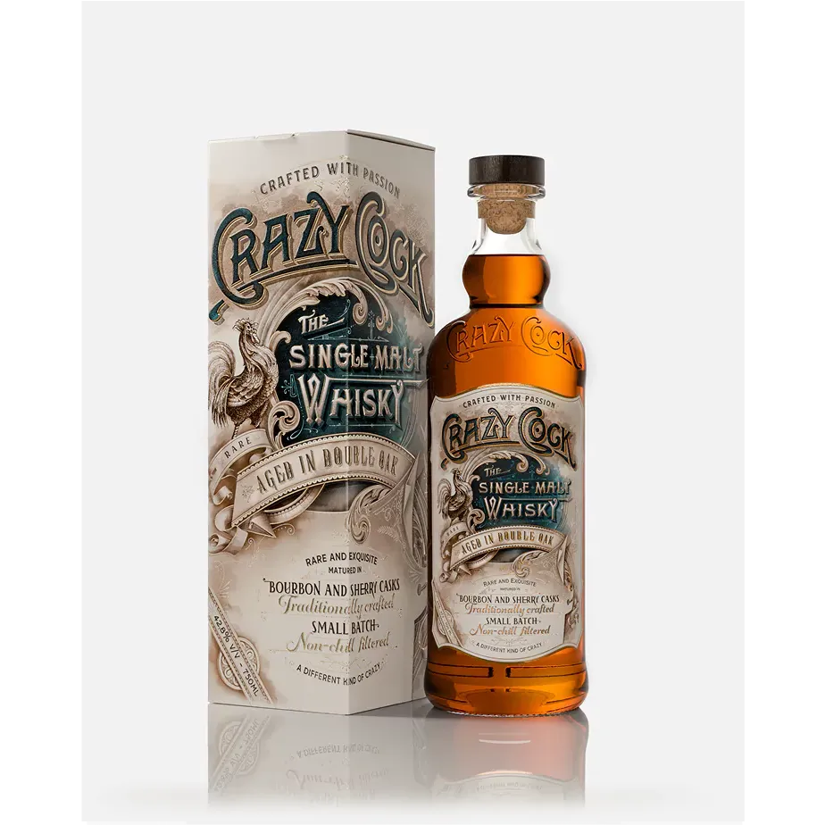 Crazy Cock Double Oaked Indian Single Malt 700ml