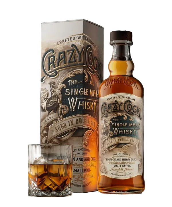 Crazy Cock Double Oaked Indian Single Malt 700ml