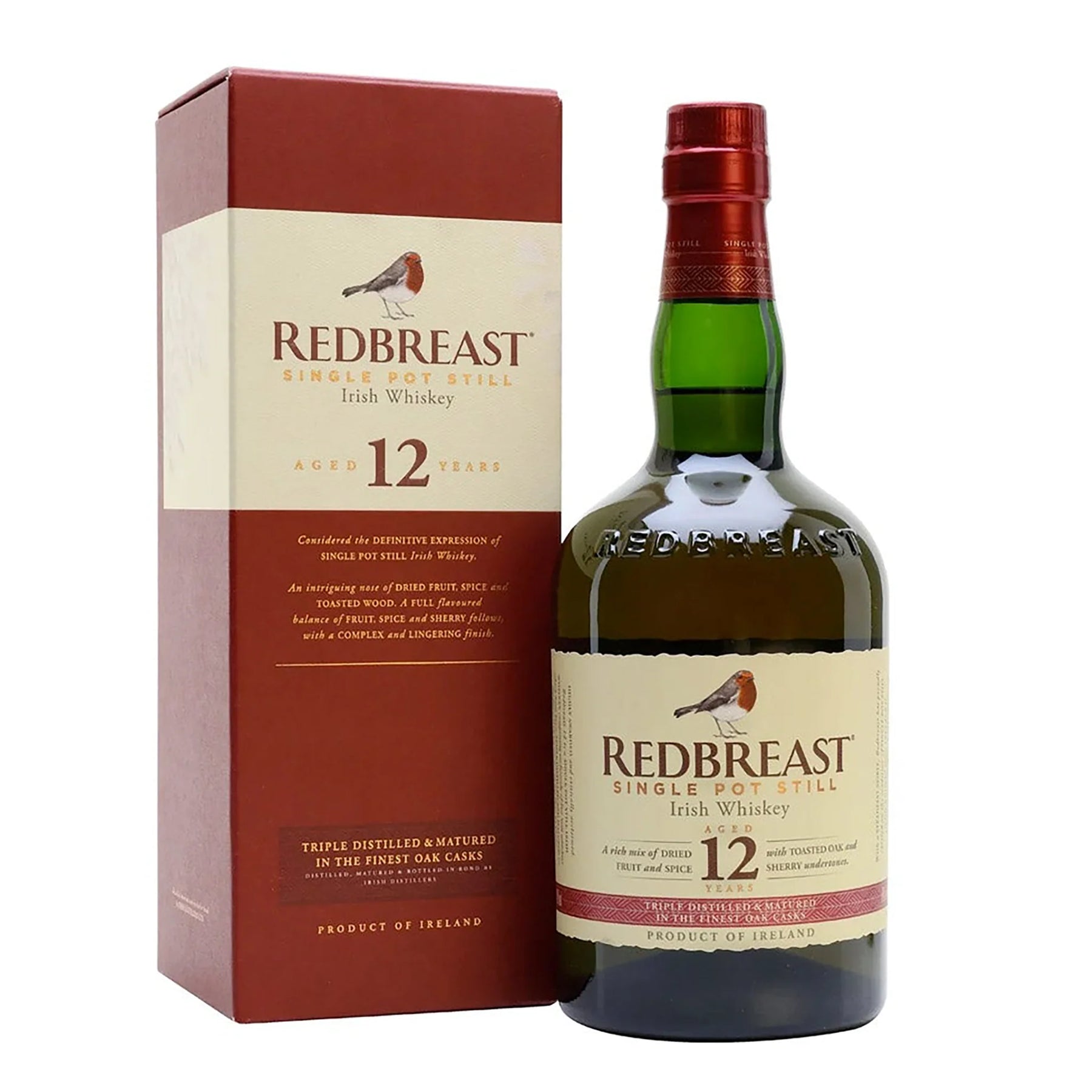 Redbreast 12 Year Old Single Pot Still Irish Whiskey 700ml