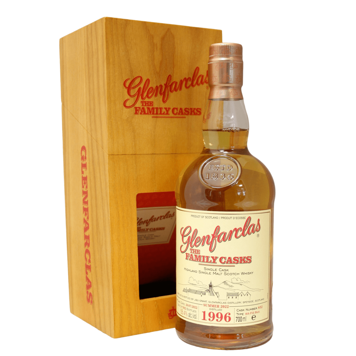 Glenfarclas Family Cask 1996 Cask 852 Single Malt Whisky 700ml