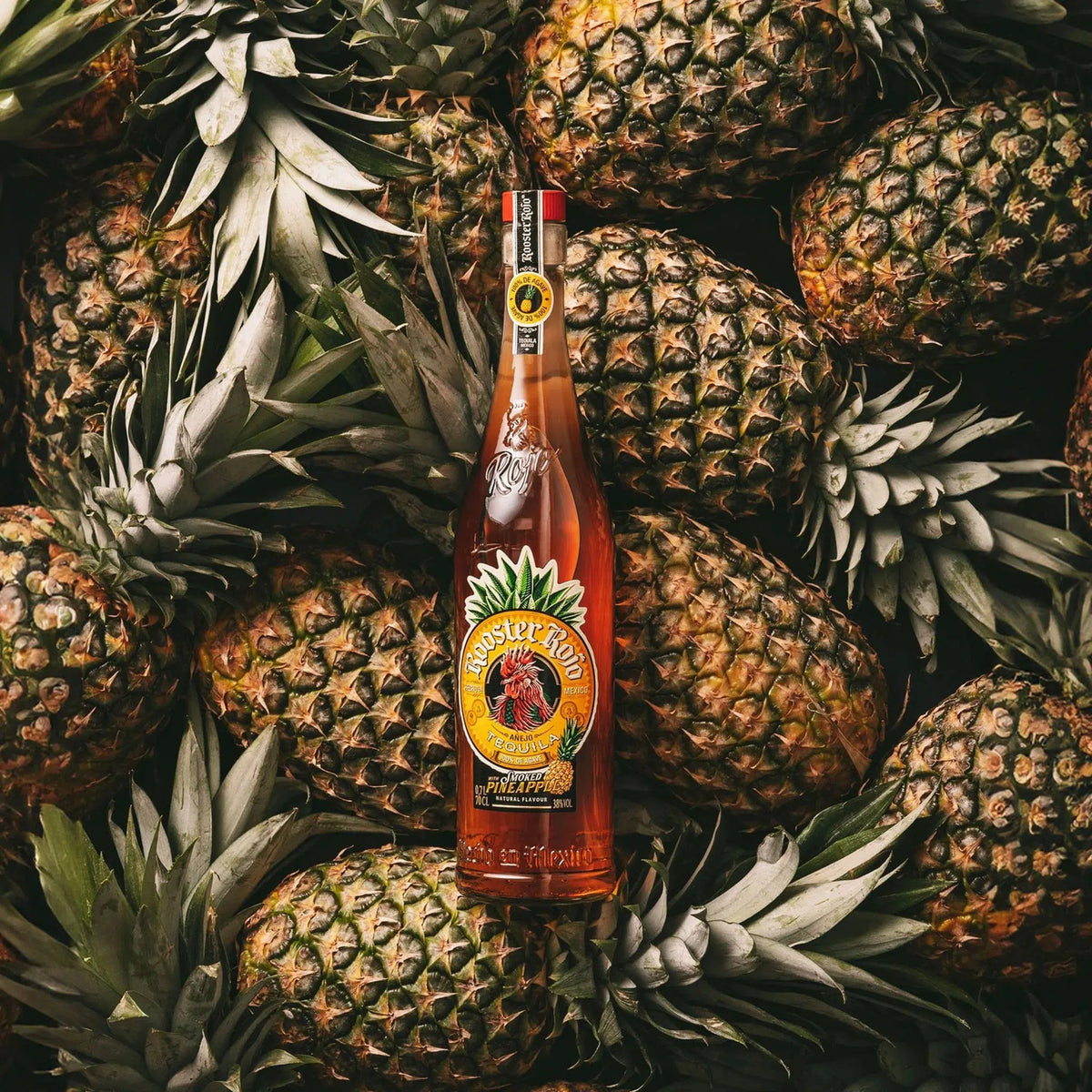 Rooster Rojo Reposado Smoked Pineapple Tequila 700ml