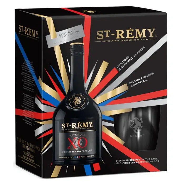 St Remy Brandy XO 700mL Gift Pack