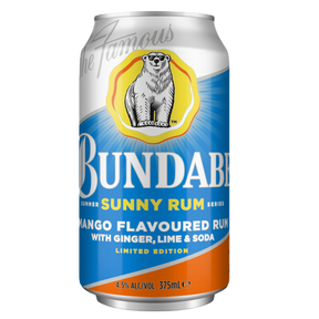 Bundaberg Sunny Rum Series Mango Rum, Ginger, Lime & Soda 375ml