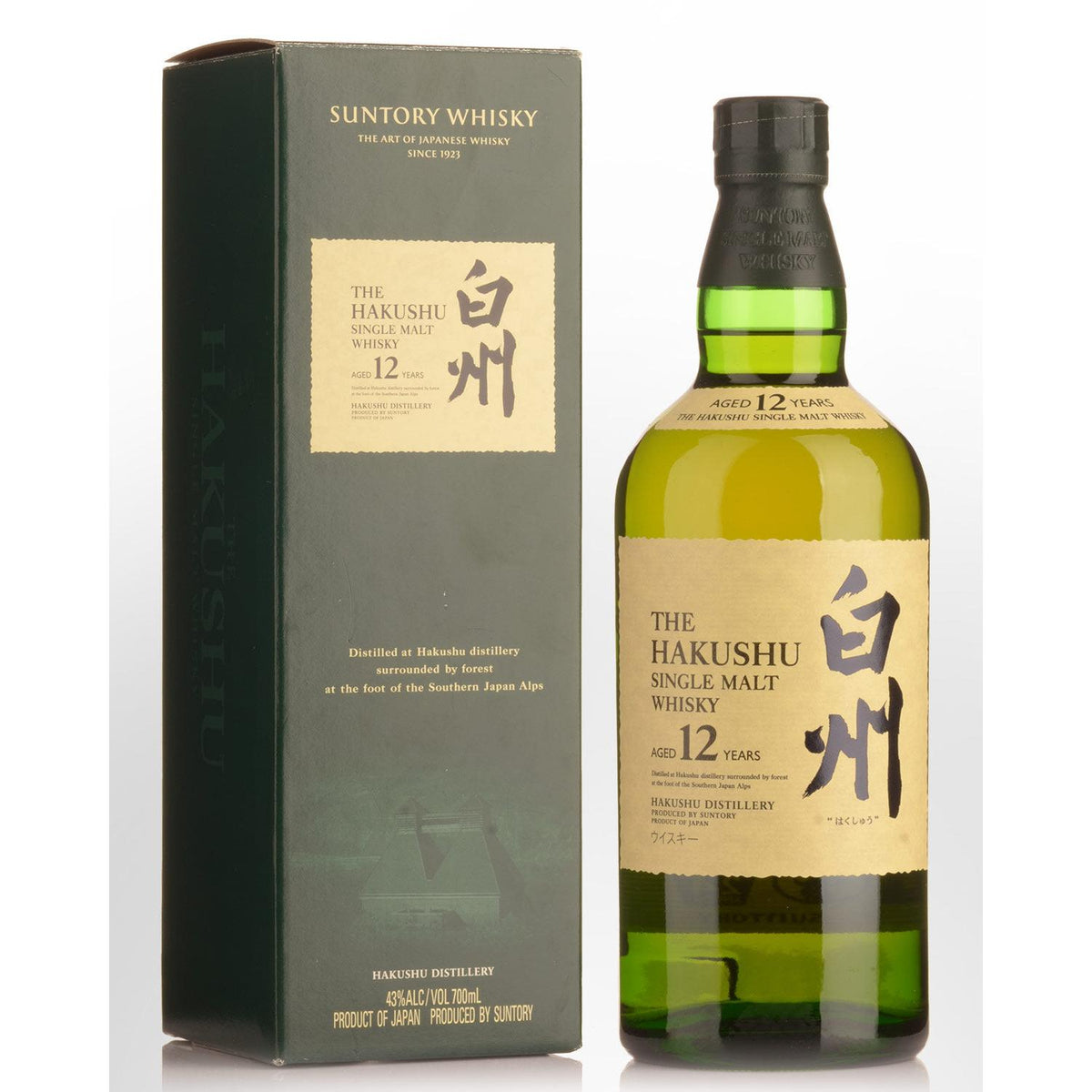 Hakushu 12 Year Old Single Malt Japanese Whisky 700ml