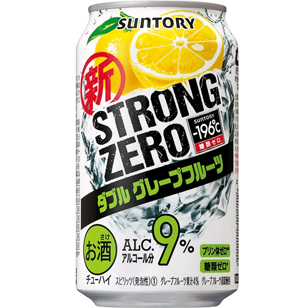 Suntory Strong 9% Zero -196 Grapefruit (24x350ml)