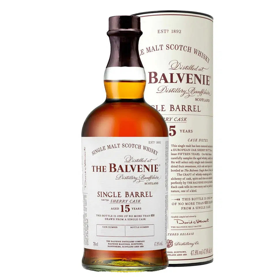 Balvenie Single Barrel Sherry Cask 15 Year Old Single Malt Scotch Whisky 700ml