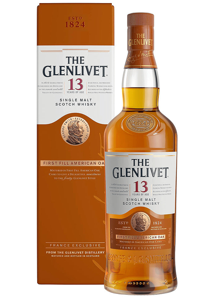 The Glenlivet 13 Year Old First Fill American Oak Single Malt Whisky 700ml