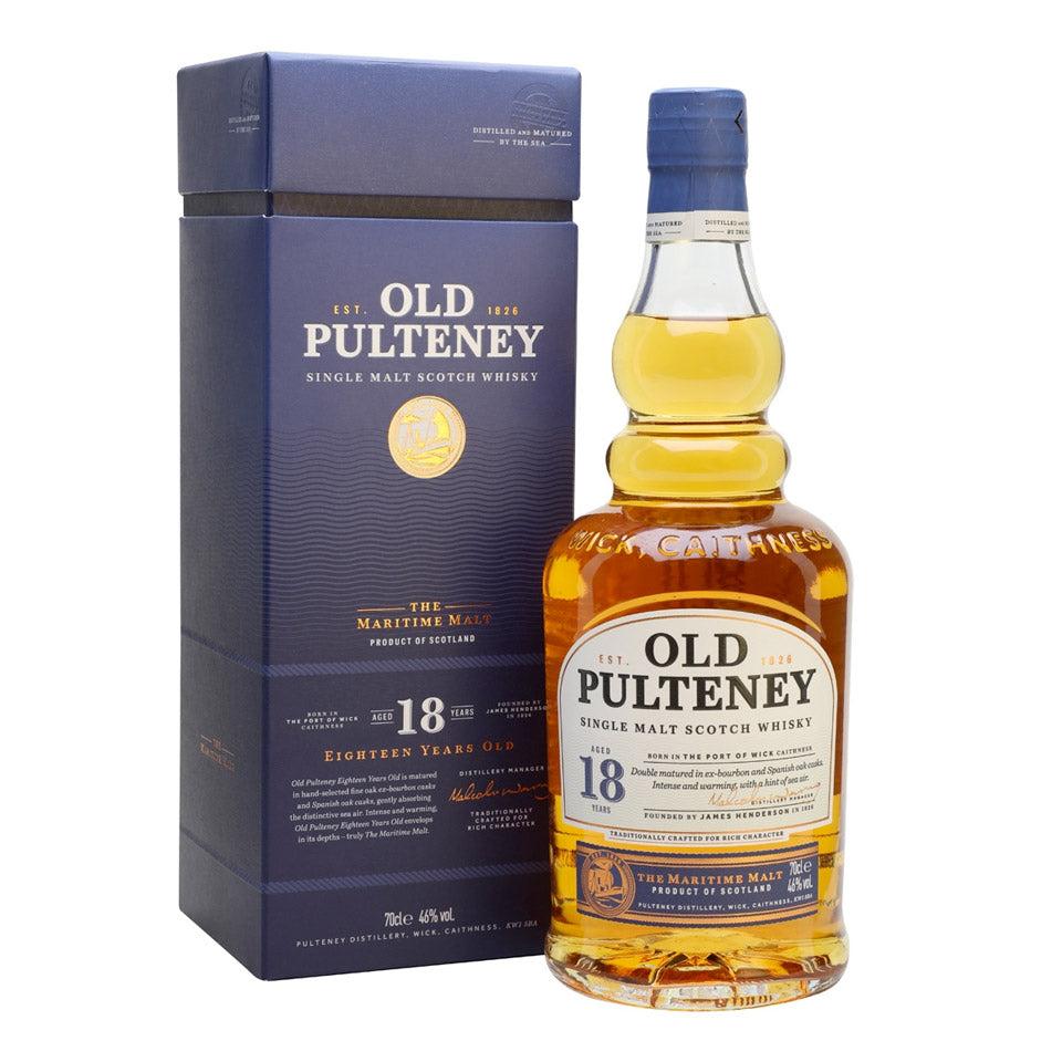 Old Pulteney 18 Year Old Single Malt Scotch Whisky 700ml