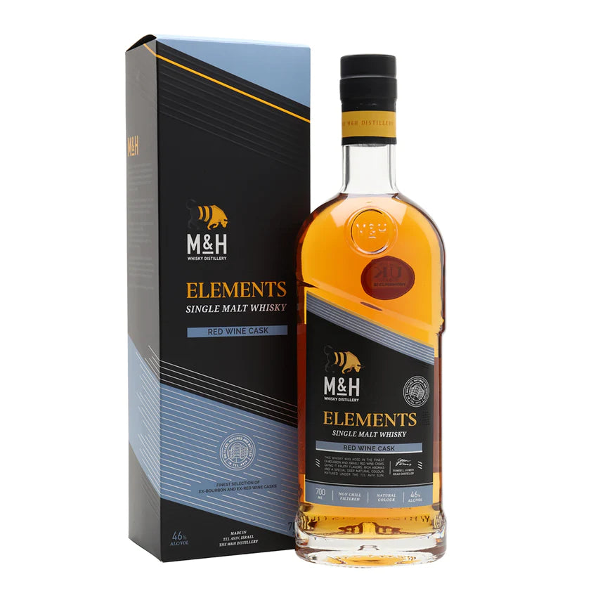The Milk & Honey Distillery Elements Red Wine Cask Single Malt Israeli Whisky 700ml