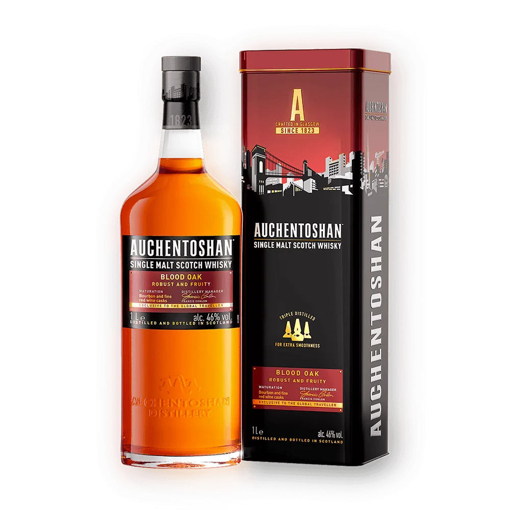 Auchentoshan Blood Oak Single Malt Scotch Whisky 1L