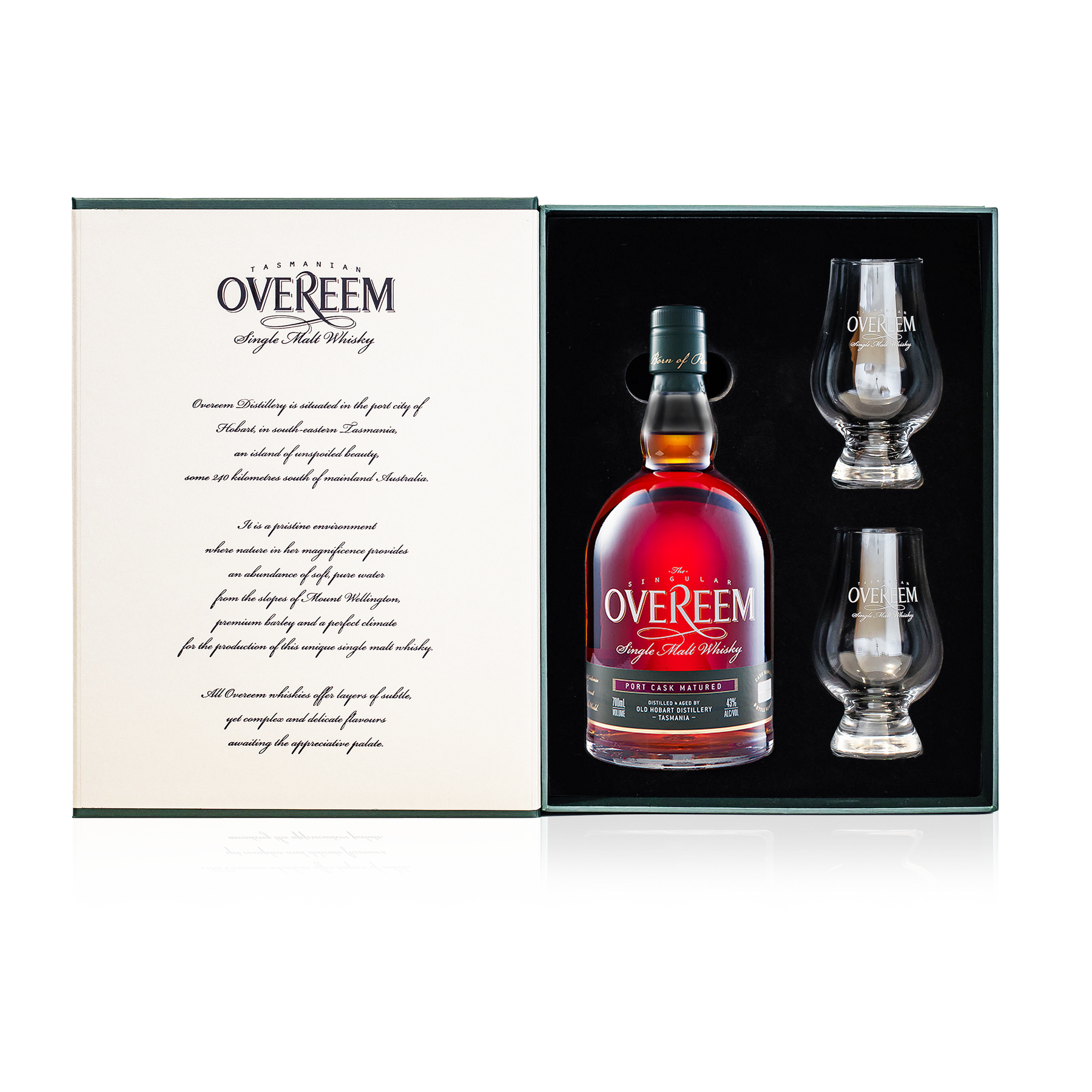 Overeem Port Cask Matured Single Malt Whisky Gift Pack 700ml