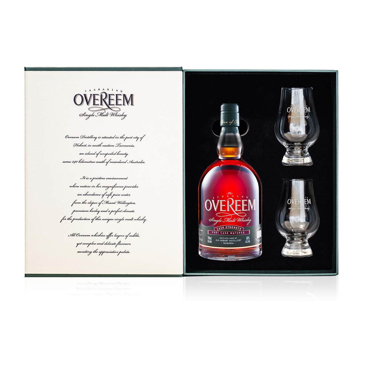 Overeem Cask Strength Port Cask Matured Single Malt Whisky Gift Pack 700ml