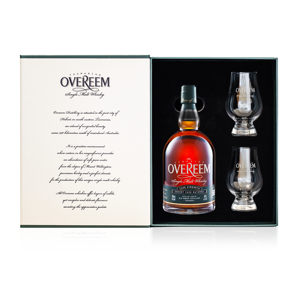 Overeem Cask Strength Sherry Single Malt Whisky Gift Pack 700ml
