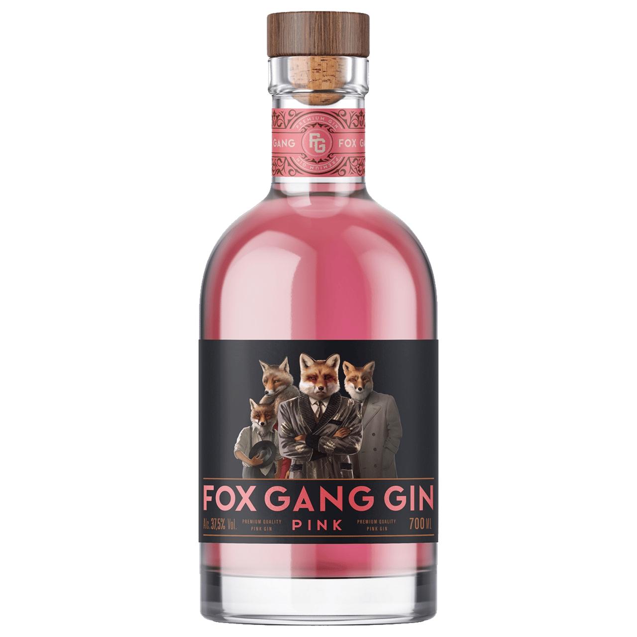 Fox Gang Pink Crafted Gin 700ml