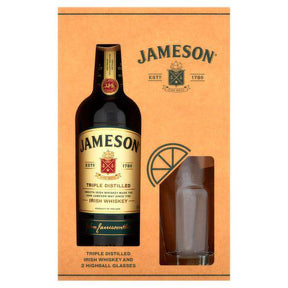 Jameson Irish Whisky Gift Pack (2 Glasses) 700ml