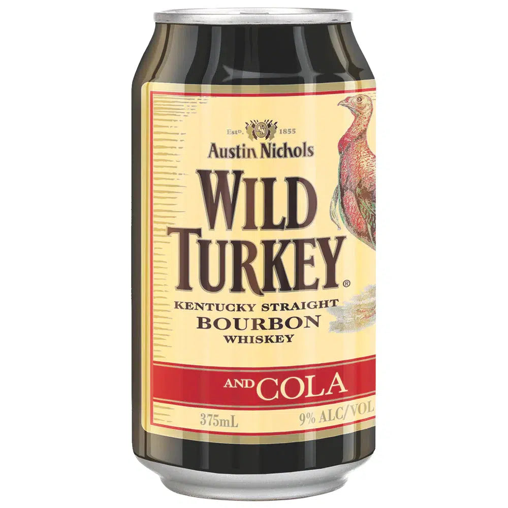 Wild Turkey Heritage 9% Kentucky Straight Bourbon Whiskey & Cola 375ml (24 Cans)