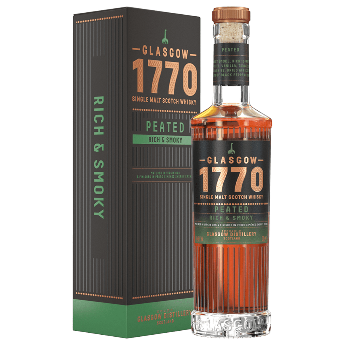 Glasgow 1770 Peated Scotch Whisky 500ml