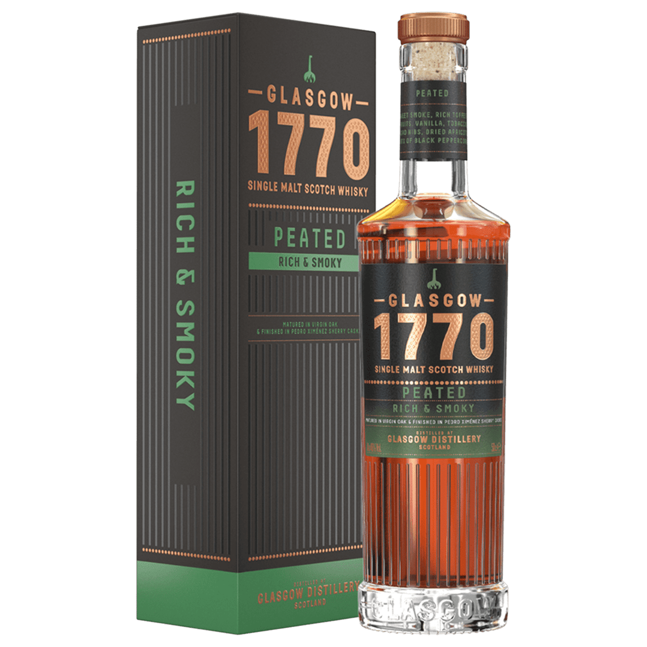 Glasgow 1770 Peated Scotch Whisky 500ml