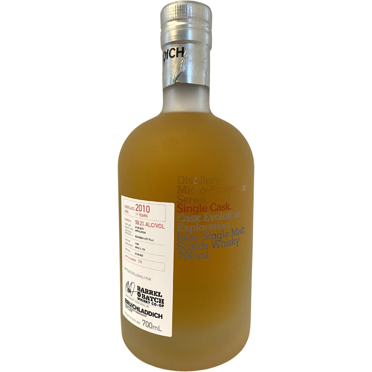 Bruichladdich Micro-Provenance (2010) 11 Years Single Cask Whisky