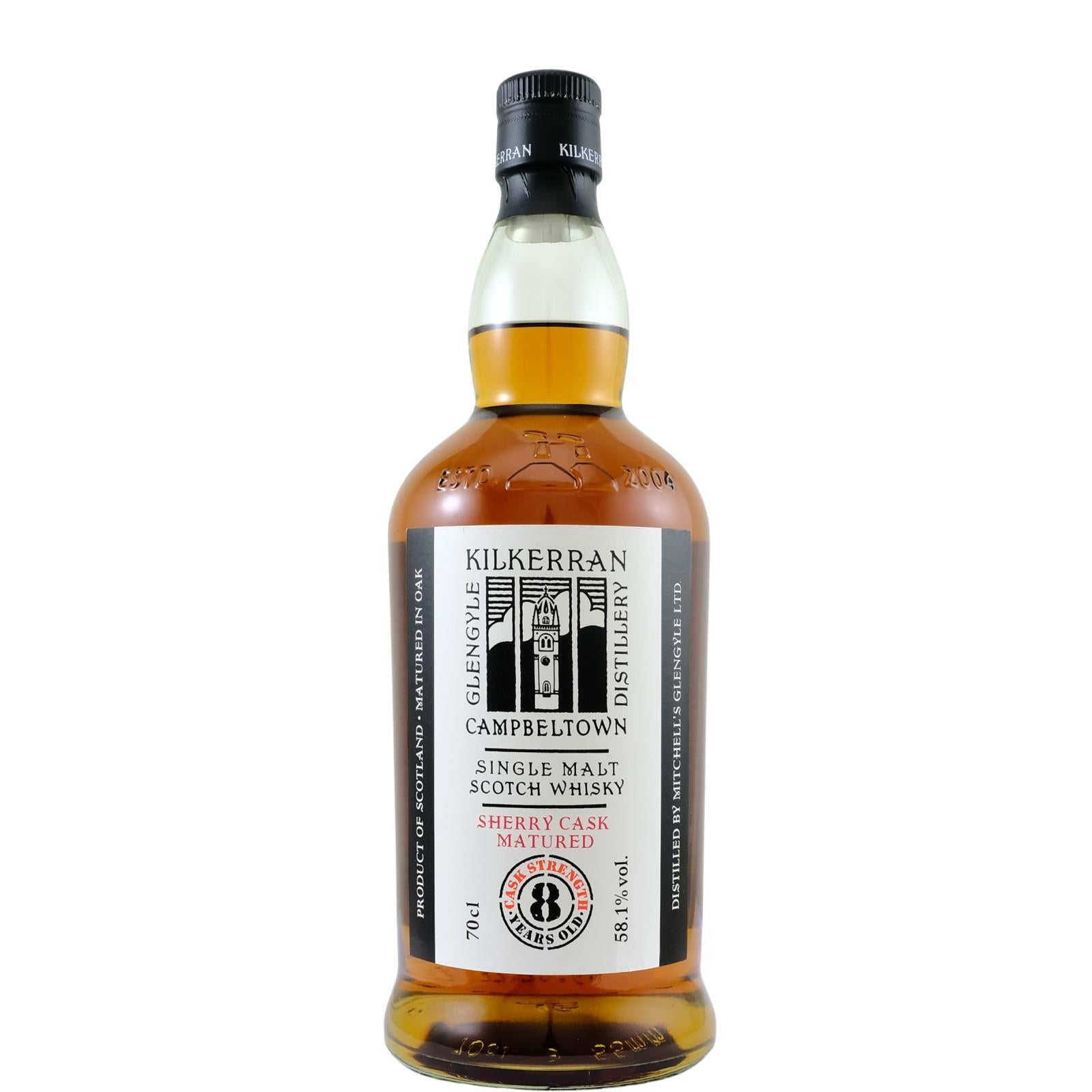 Glengyle Distillery Kilkerran 8 Year Old Sherry Cask Matured (2022) Cask Strength Whisky 700ml